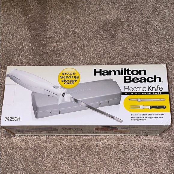 Hamilton Beach Other - Hamilton Beach White Electric Knife with Gray Storage Case